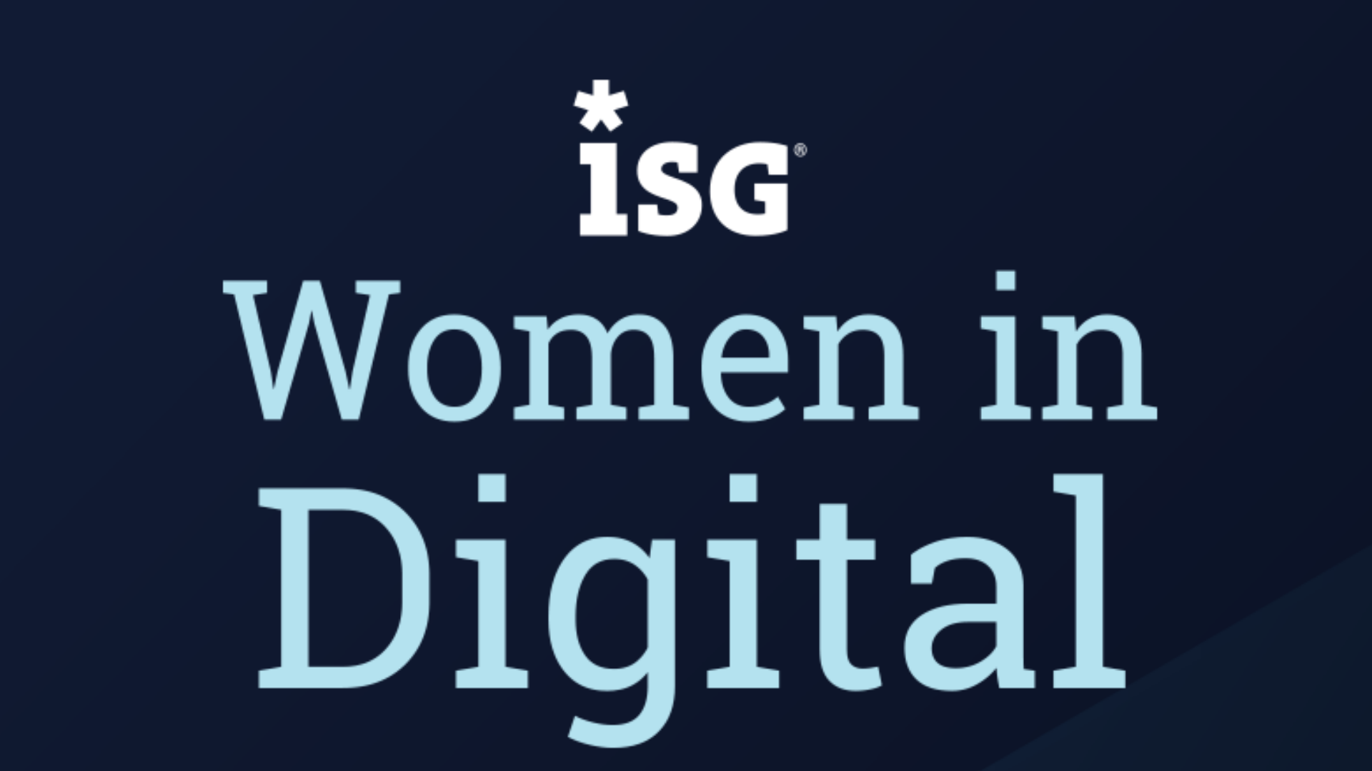 2 isg women in digital logo
